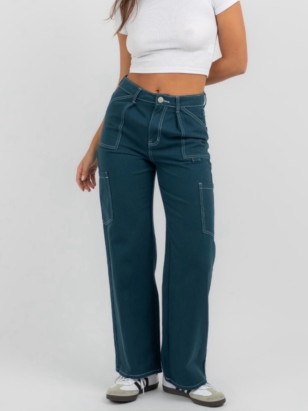 Desu Hound Dog Cargo Pants in Alpine